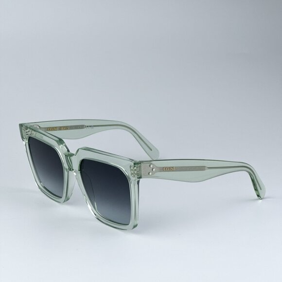 Celine CL4055IN 93B BRAND NEW Sunglasses Transparent Green Gradient Smoke Women - Picture 1 of 10